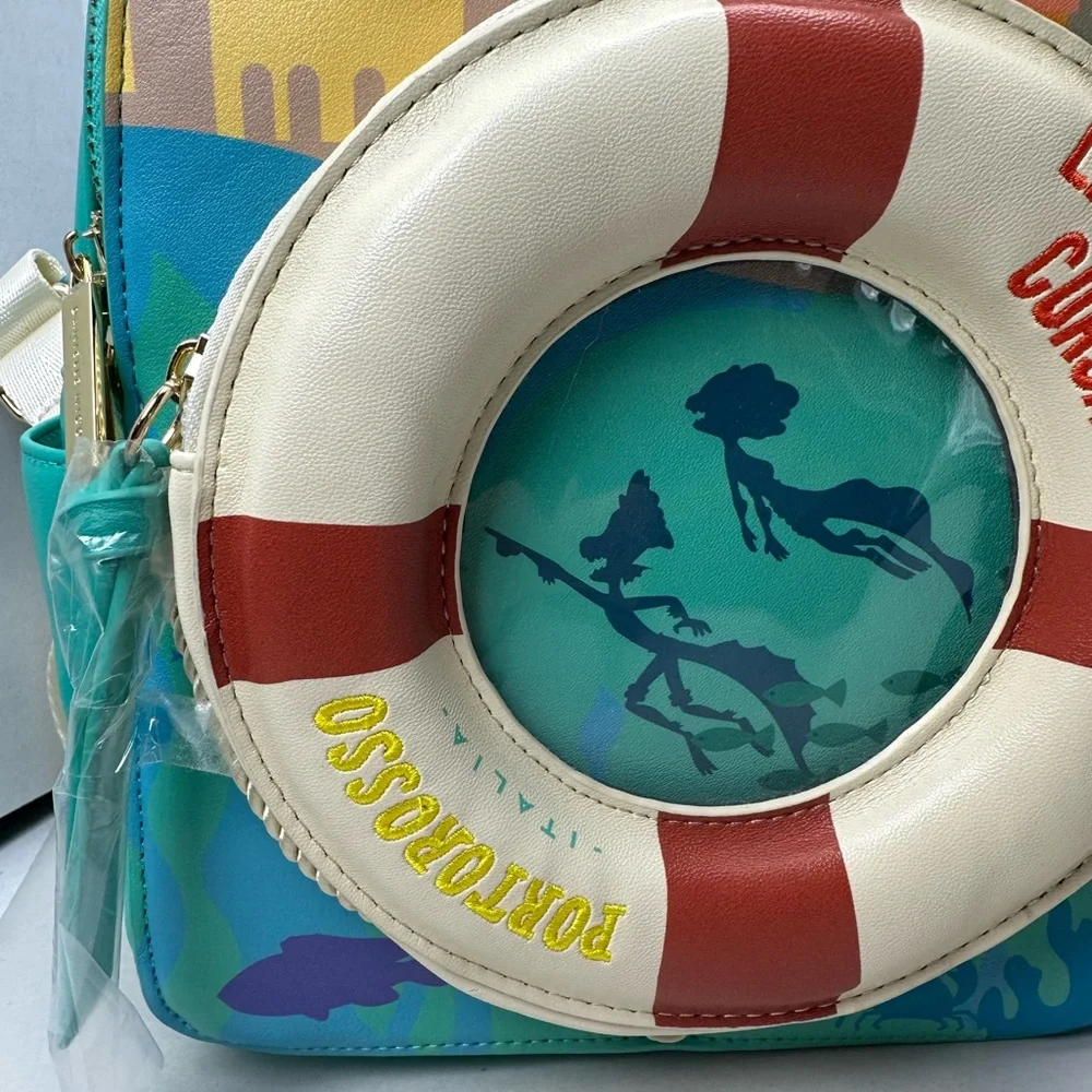 Danielle Nicole Disney Pixar Luca Porto Rosso Lifesaver Mini Backpack -Exclusive - Picture 8 of 13